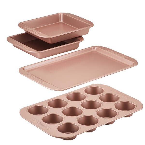 Farberware Nonstick Bakeware Set, 4-Piece, Rose Gold. Opens flyout.