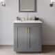 Option Dark Gray / Giotto Quartz Top / Brushed Gold