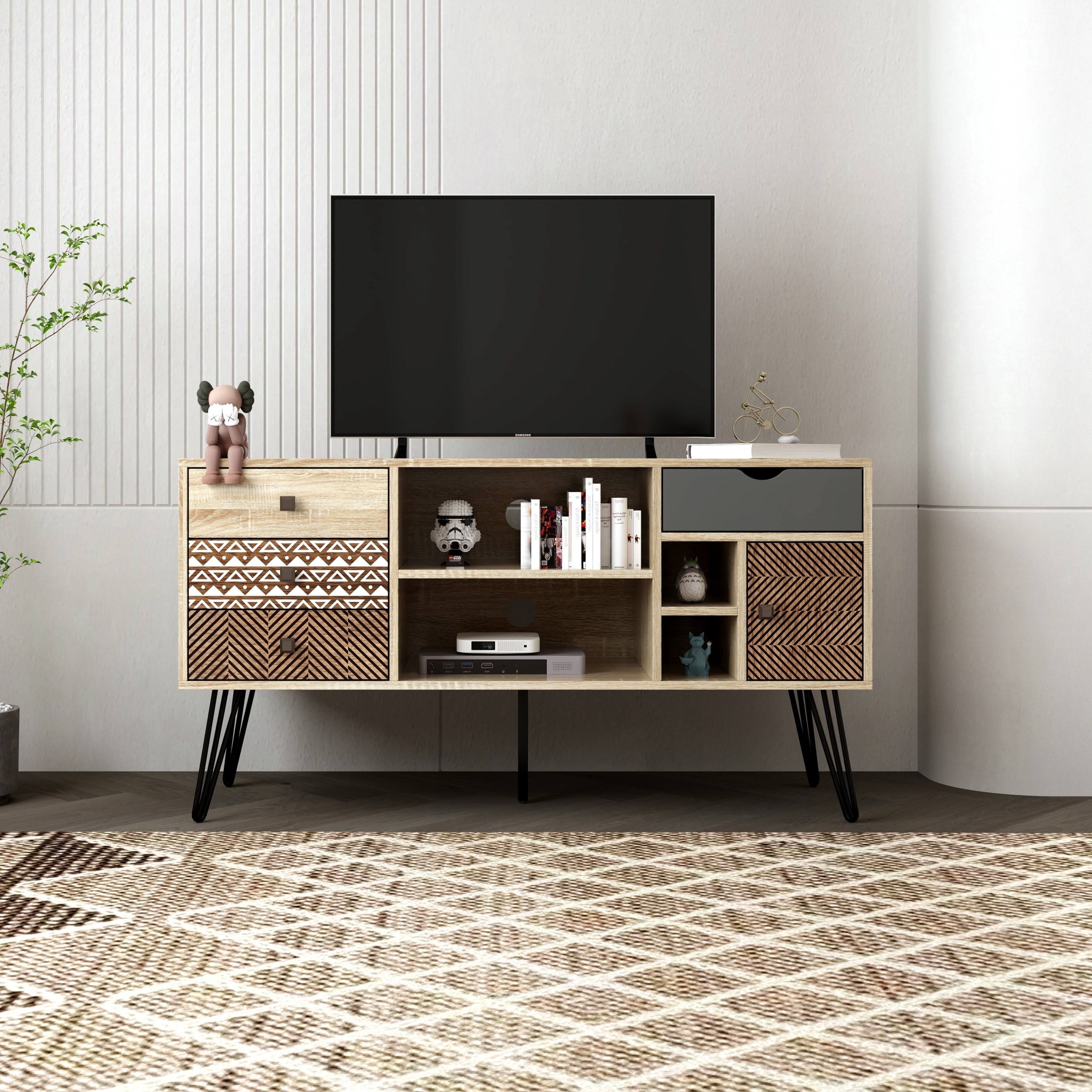 Bohemian top tv stand