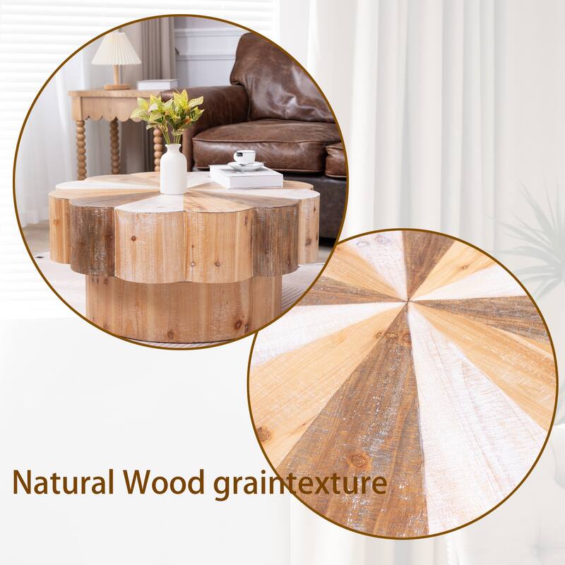 Rustic Manufactured Wood Flower