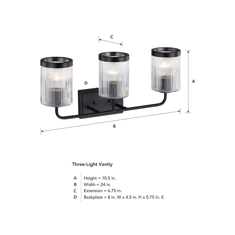Designers Fountain D335M-3B Aspen 3 Light 24" Wide Vanity Light