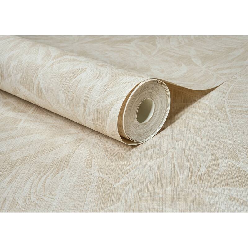 Chesapeake Sonny Beige Fronds Wallpaper