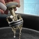 preview thumbnail 1 of 10, STYLISH Stainless Steel Bathroom Pop-Up Drain Without Overflow D-703G - Brushed Gold
