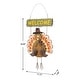 preview thumbnail 22 of 53, Glitzhome Thanksgiving Wooden Turkey Table Decor Wall Hanging Signs