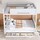 Pull Over Storage Queen over Queen Wood Bunk Bed with Two Storage Drawers and Twin Pull ...