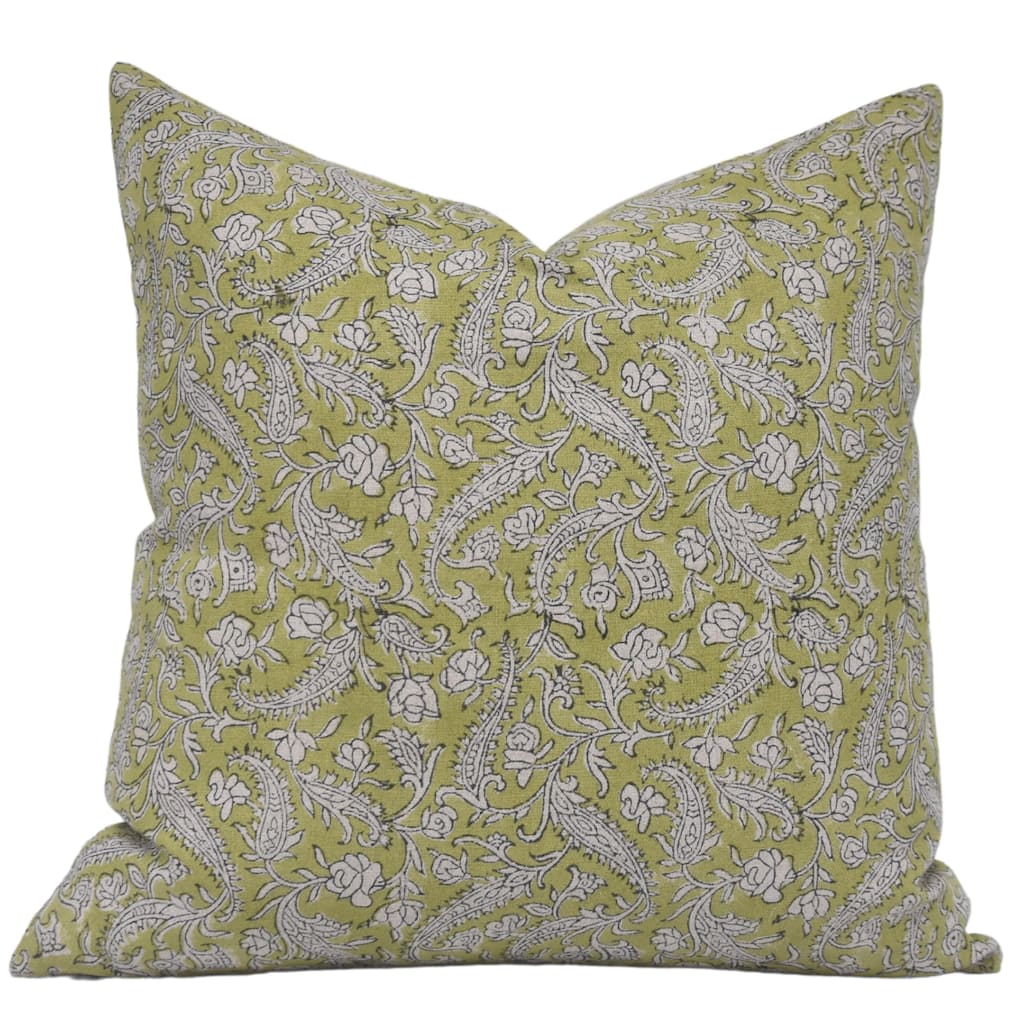 Fabdivine Linen Decorative Block print pillow Cover