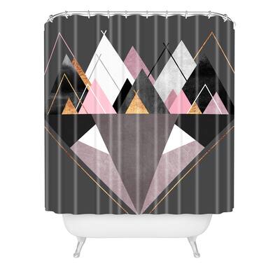 Deny Designs Elisabeth Fredriksson Nordic Mountain Fox Shower Curtain