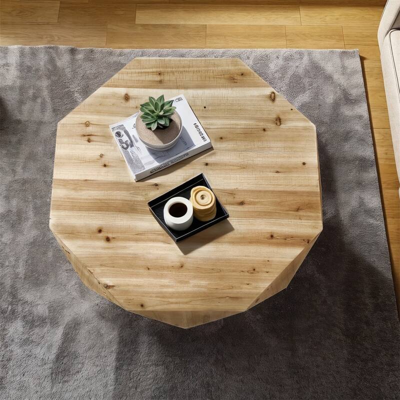 Three-dimensional Embossed Pattern Design American Retro Style Coffee Table