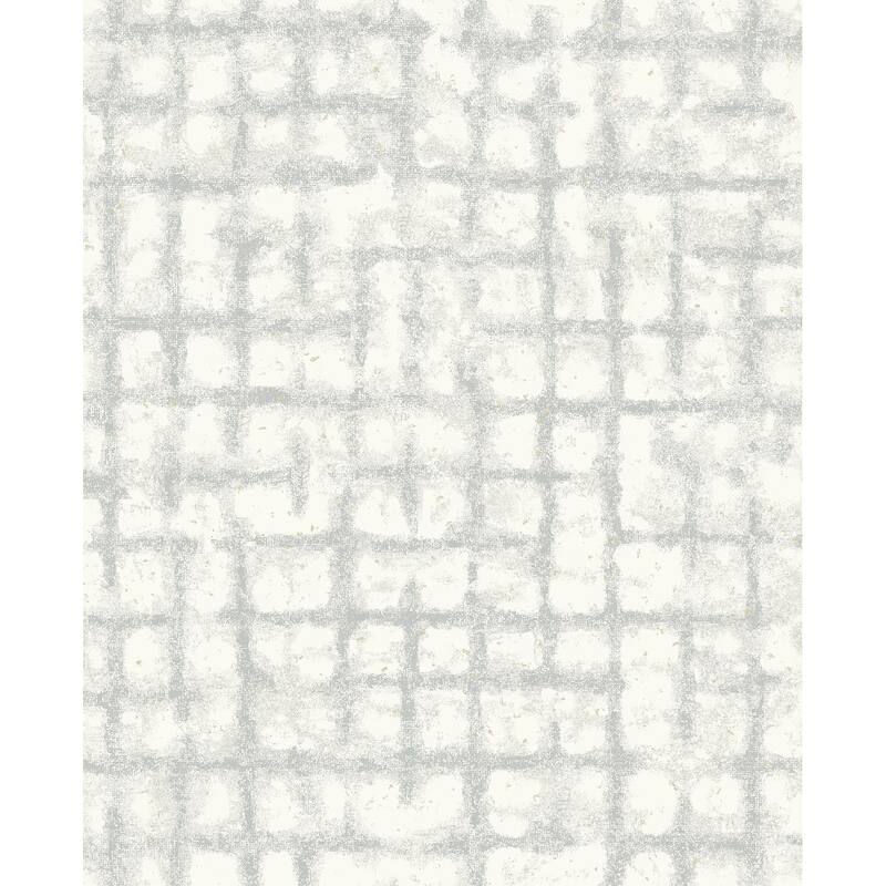 Scott Living Shea Light Grey Distressed Geometric Wallpaper