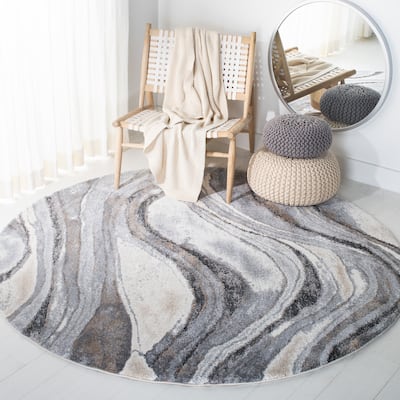 SAFAVIEH Cyrus Shag Eskarne Abstract 1-inch Thick Rug