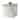 Hotelier Grey Cotton Ball Jar - White/Grey
