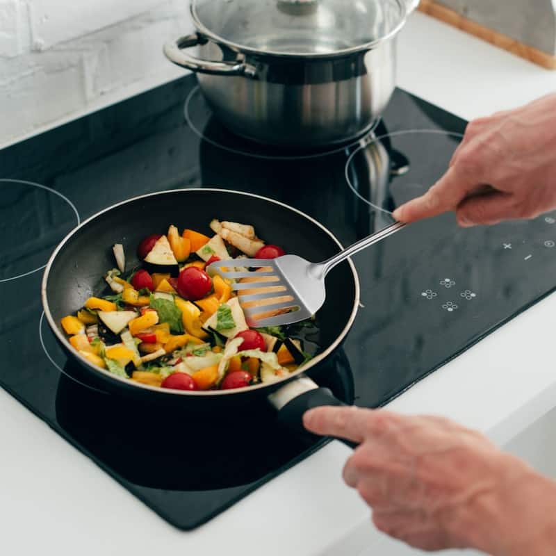 YBM Home Stainless Steel Turner, One-Piece Slotted Turner/Spatula, 2412