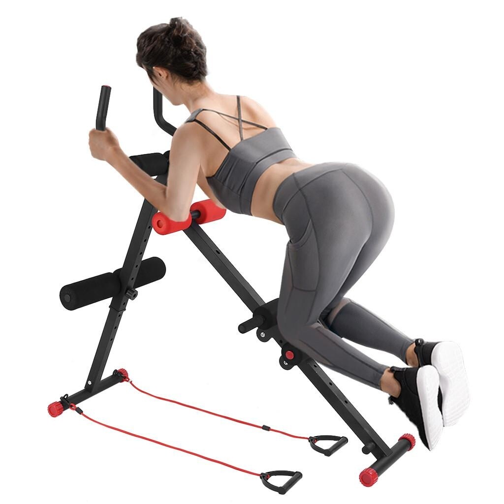 Adjustable Ab Trainer Machine – Foldable Home Gym Equipment For Abs Workout