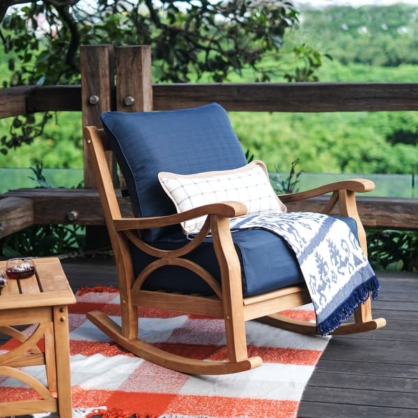 Cambridge Casual Lowell Teak Patio Rocking Chair Bed Bath & Beyond
