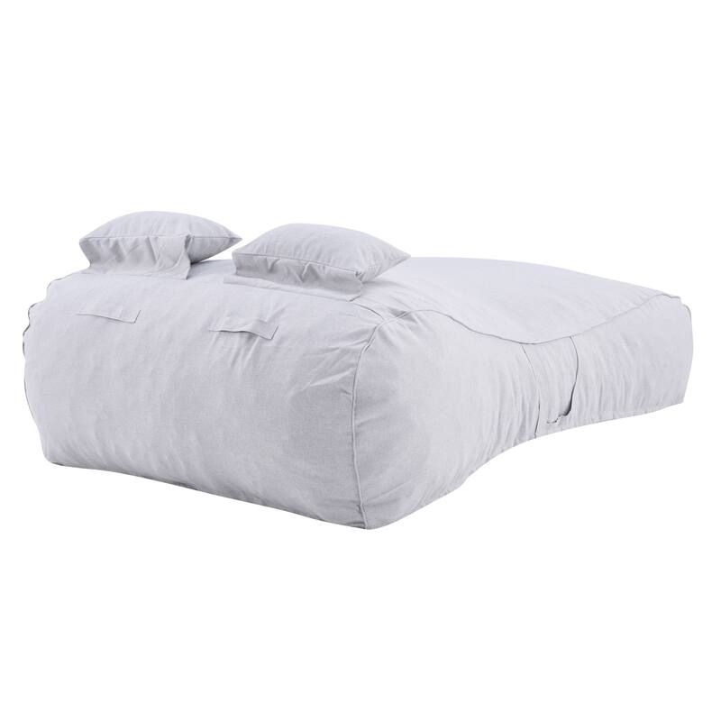 Christopher Knight Home - Lemoore Casual Outdoor Upholstered Bean Bag Daybed