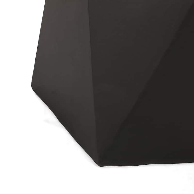 Roomfitters Modern Geometric Concrete Side Table, Outdoor Accent Stool, Indoor/Outdoor Use