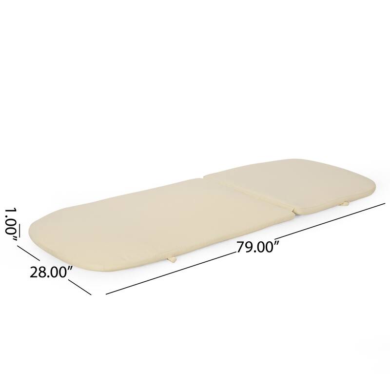 Carnegie Chaise Lounge Cushions (Set of 2) by Christopher Knight Home