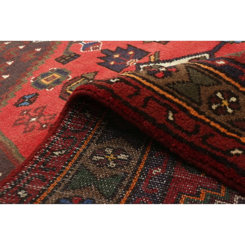 ECARPETGALLERY Hand-knotted Andelz Red Wool Rug - 3'3 x 5'6