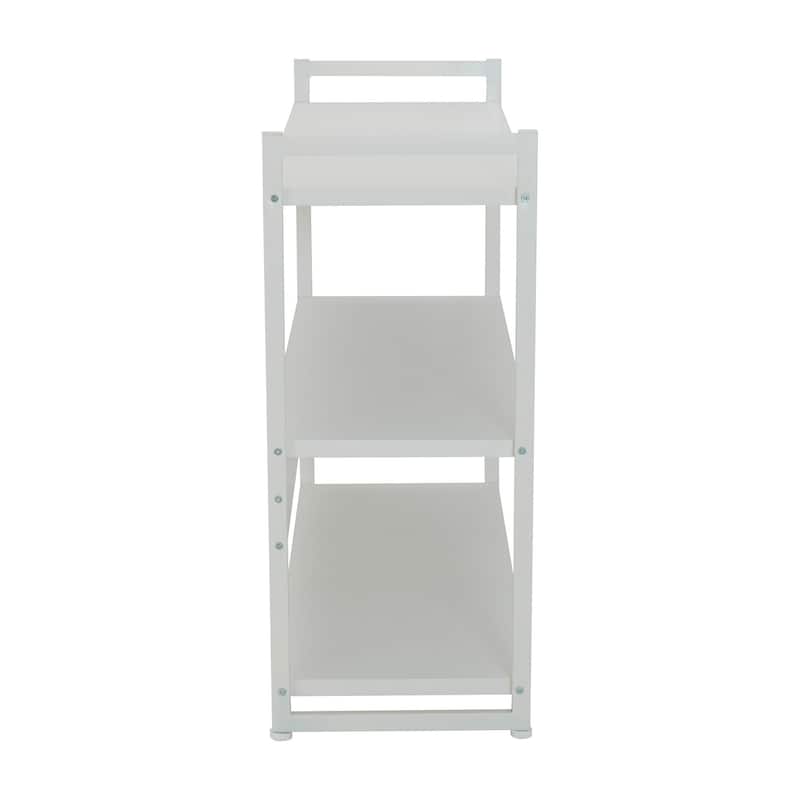 Household Essentials 3 Shelf Open Storage Bookshelf - 13.8"L x 40.5"W x 32.5"H