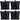 Sunnydaze Polyester Sandbag Canopy Weights - Set of 4 - Black