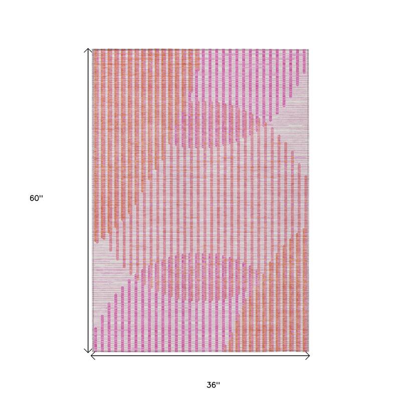 HomeRoots Geometric Transitional Rectangle Outdoor Rug