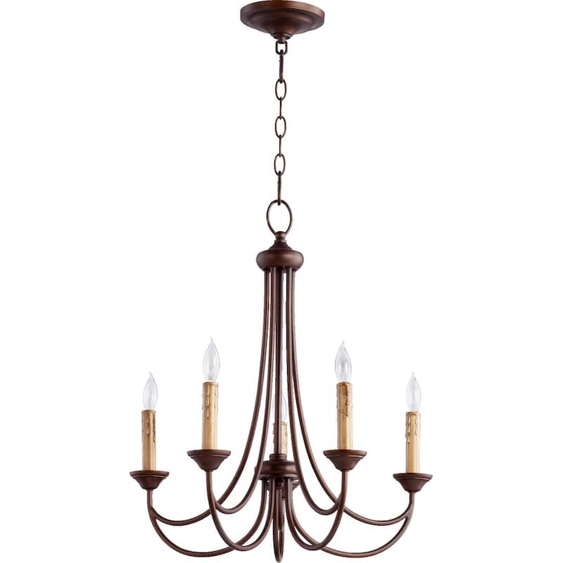 Brooks 5-light Candle Chandelier - Bronze