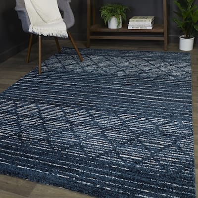 Madera Striped Contemporary Area Rug