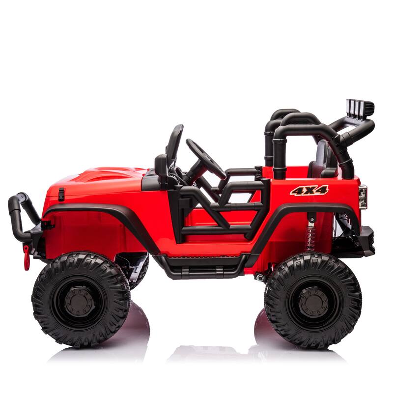 Kids Electric Ride-On Car 24V 400W with Parents Control, 3 Speed Settings, Bluetooth, USB, Music, LED Searchlights