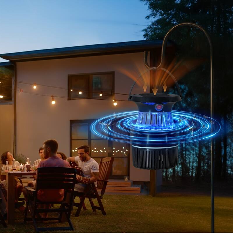 Sunjoy Solar Insect Trap with Suction Fan