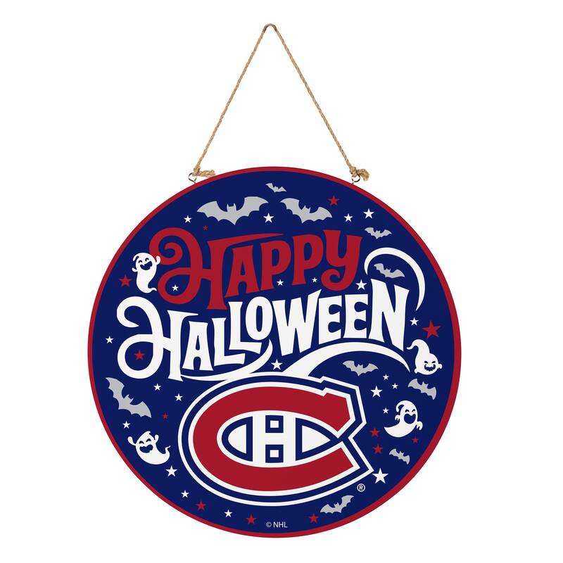 Montreal Canadiens 18" x 18" Halloween Door Décor Wall Sign