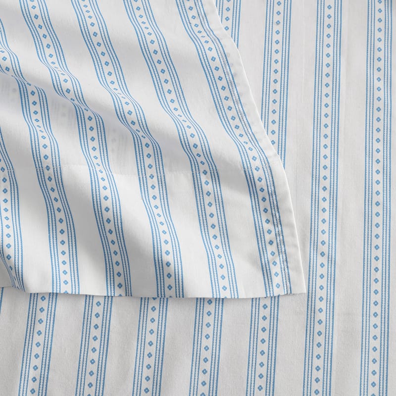 Martha Stewart Printed Cotton Percale Sheet Set