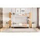 preview thumbnail 4 of 56, Twin Over Twin / Full Over Full Size Metal Detachable Bunk Bed with Ladder and Storage Shelf, Platform Bed Frame Set of 2