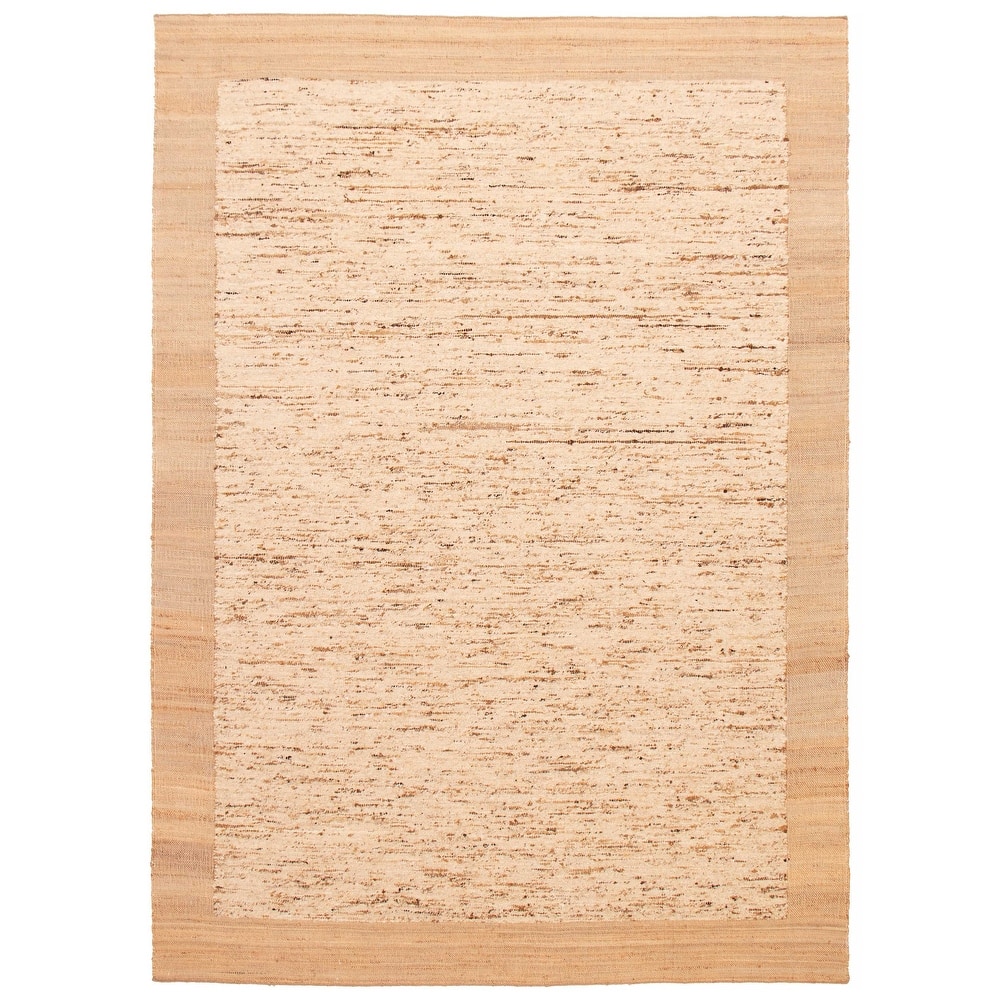 ECARPETGALLERY Hand Woven Zahara Ivory Dhurrie