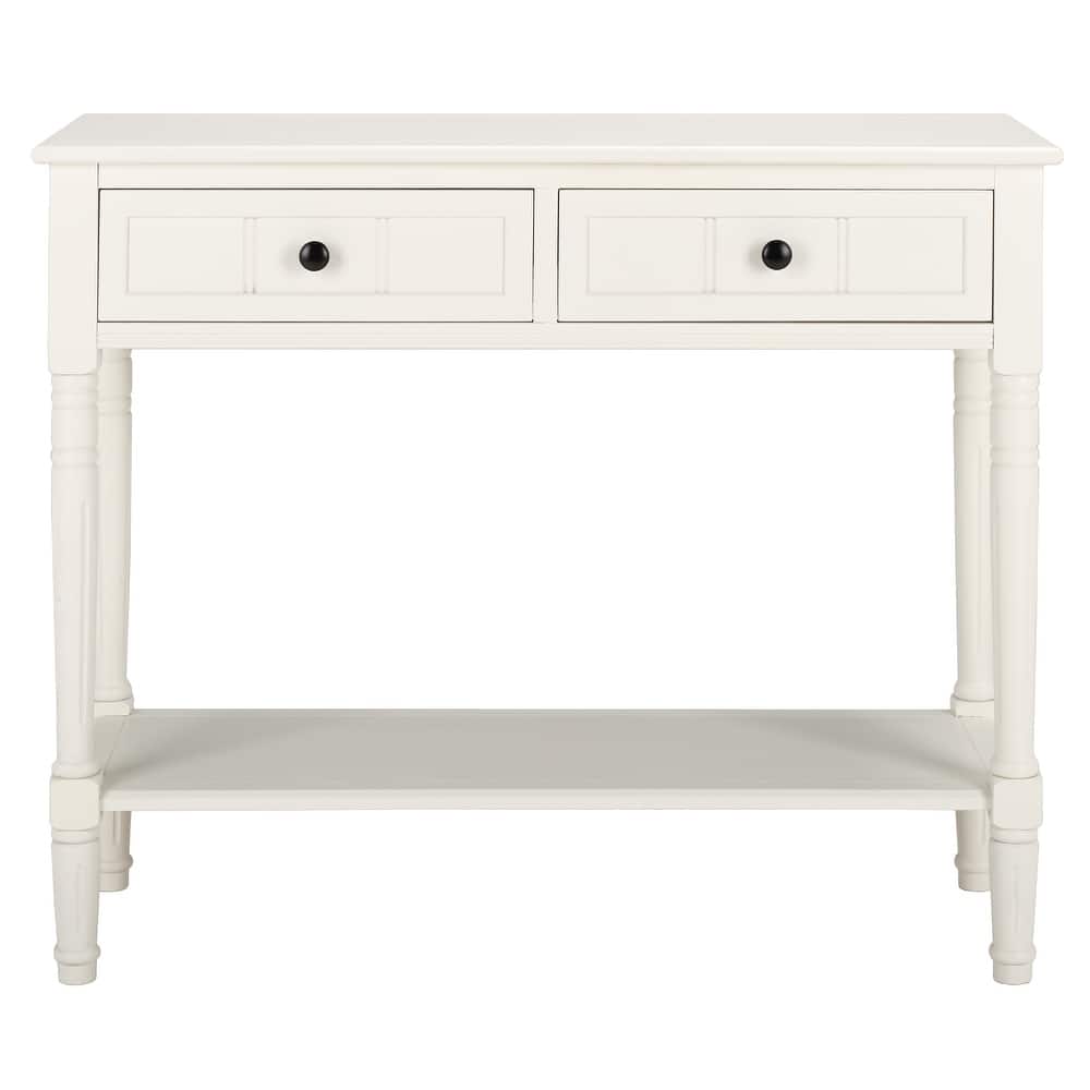 SAFAVIEH Camilla Grey 2-Drawer Console Table - 35.8" x 13.8" x 29.5" - 36"W x 14"D x 30"H