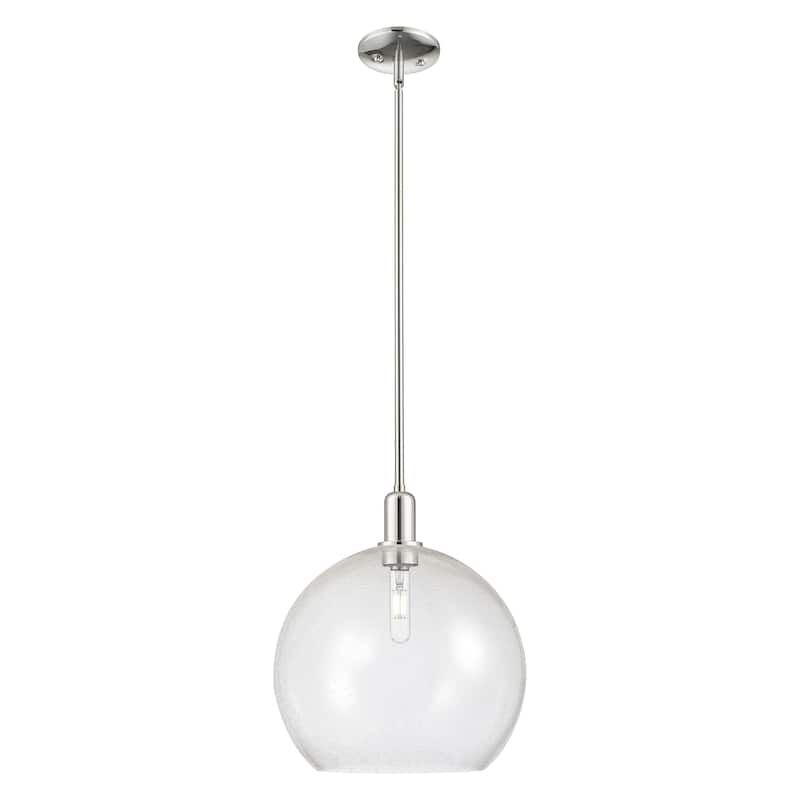 Innovations Lighting Endless Possibilities Arcadia - Athens - 1 Light 14" Stem Hung Mini Pendant - Polished Nickel/Seedy