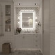 preview thumbnail 76 of 84, Extra Large Black Frame LED Bathroom Vanity Mirror with 3 Years Warranty and UL Certified