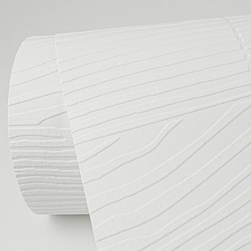 Brewster Wade White Planks Paintable Wallpaper - 396in x 20.9in x 0.025in