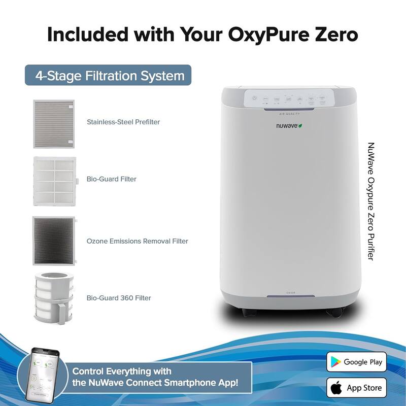 NuWave OxyPure Zero E100 Air Purifier Bed Bath & Beyond 39649807
