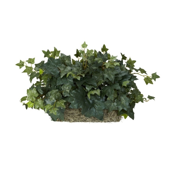 Nearly Natural Ivy Set on Foam Sheet Silk Plant Green