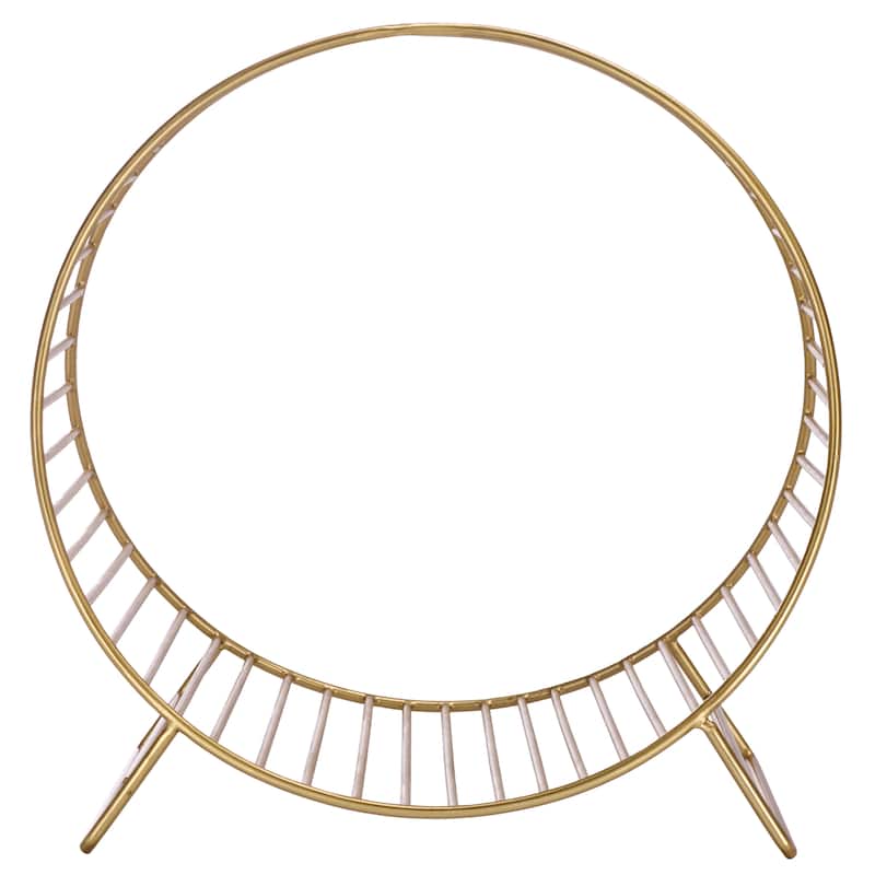 SEI Furniture Torryann Metal Log Holder - 18"W x 12"D x 18"H