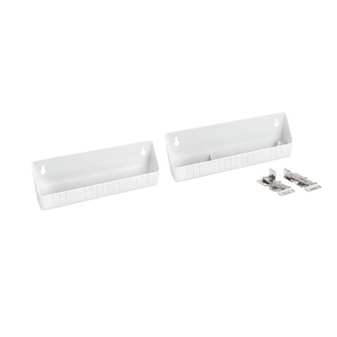 Rev-A-Shelf 11" Kitchen Sink Front Tip-Out Accessory Trays, White, Pack of 2 - 1.3
