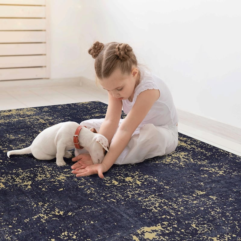 2'6"x10"' Area Rugs Machine Washable Rugs Living Room Rugs for Bedroom Laundry Room Kitchen Non Slip Carpet Abstract Soft