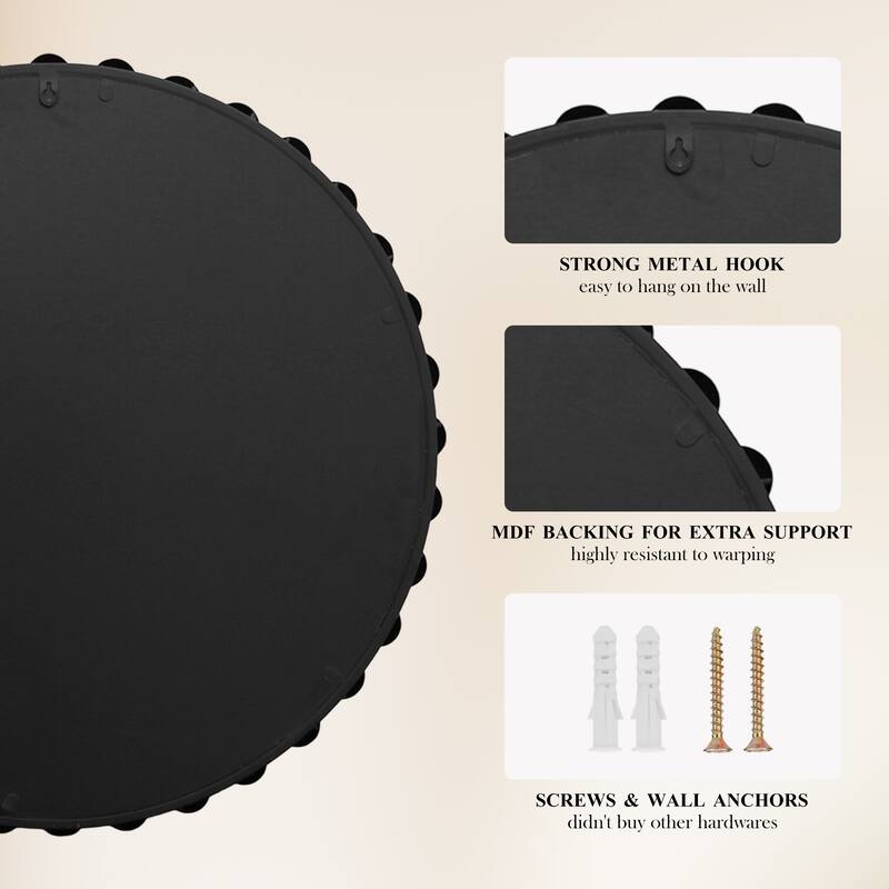 Iron Bead Wall Mirror to Enhance the Overall Otyle
