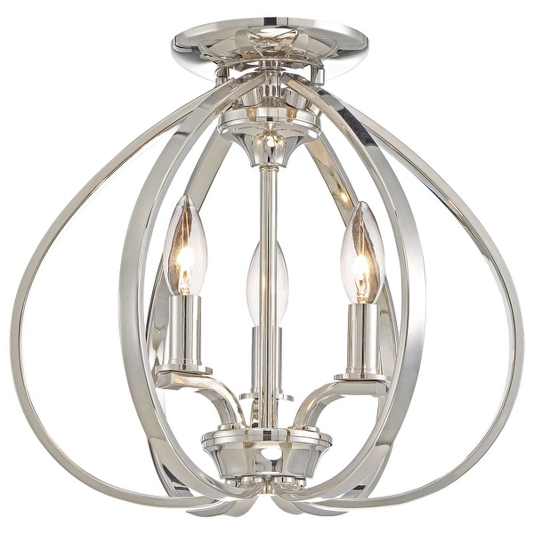 Minka Lavery 4983-613 3 Light Flush Mount Ceiling Fixture from the Tilbury Collection
