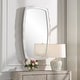 preview thumbnail 3 of 4, Uttermost Marbella White Mirror - 22"W x 37.8"H x 2.5"D