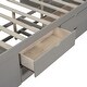 preview thumbnail 14 of 31, Full Size Daybed with Drawers and Shelves Storage Bed Frame