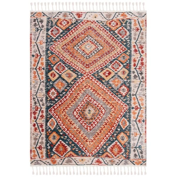 Shop Safavieh Farmhouse Kimberli Boho Tribal Polyester Rug On Sale Overstock 26295971