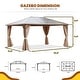 preview thumbnail 4 of 133, EROMMY Hardtop Gazebo,Outdoor Pergola with Double Roof & Netting & Curtains,Heavy Duty Canopy for Patio, Backyard, Pool party