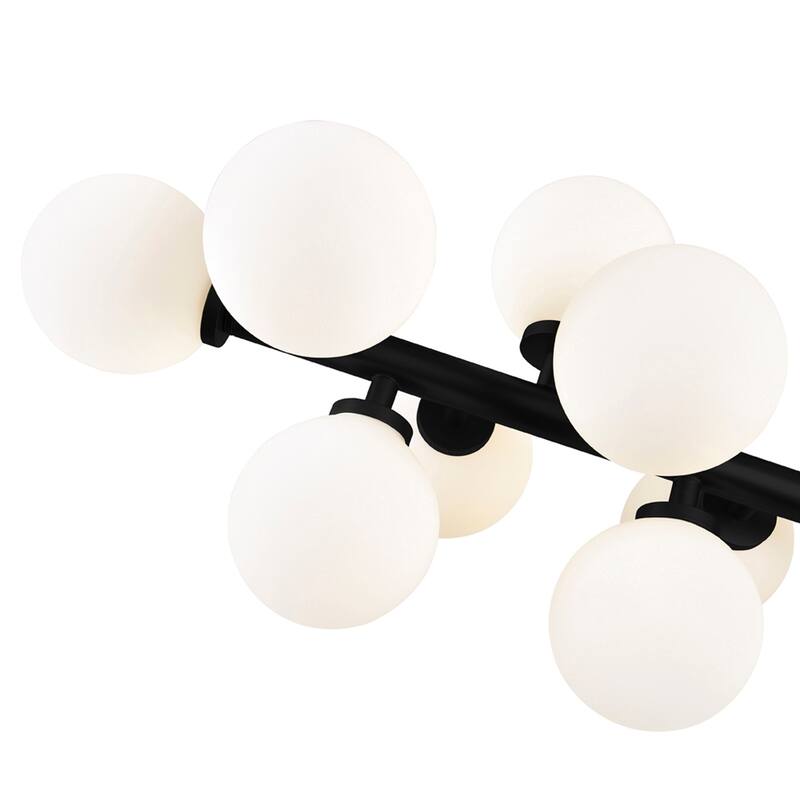 Arya 16 Light Chandelier With Black Finish