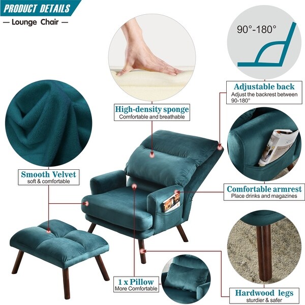 teal reading chair